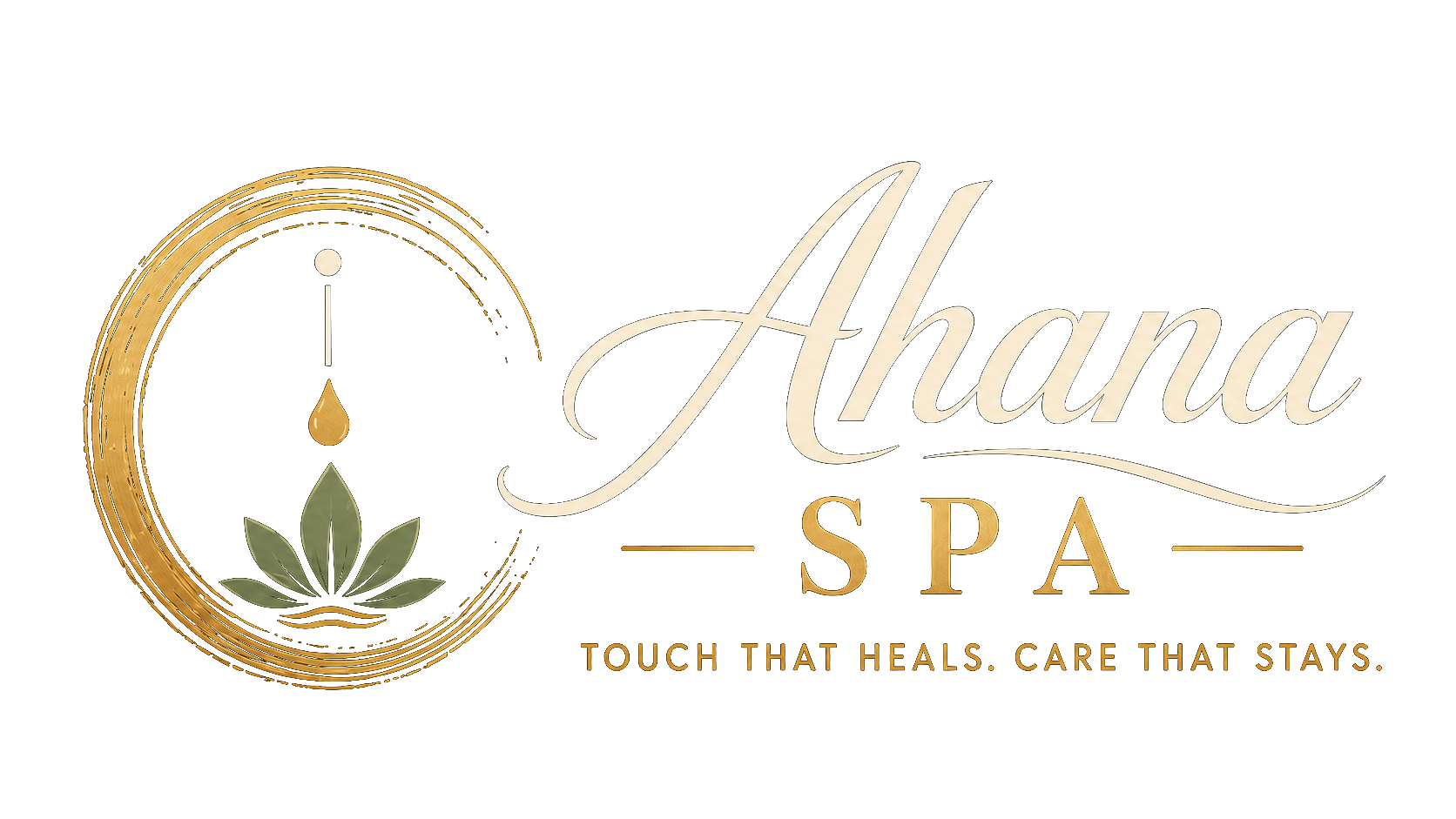 Promotional logo for Ahana Spa Wellness Salon in Ibrahim Bagh, Hyderabad